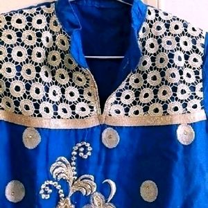 Blue kurti With Dupatta