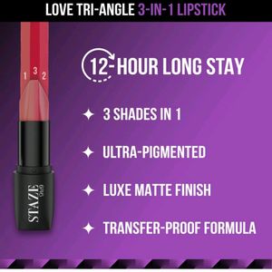 3-in-1 Matte Lipstick 💄 Transfer proof Long Hours