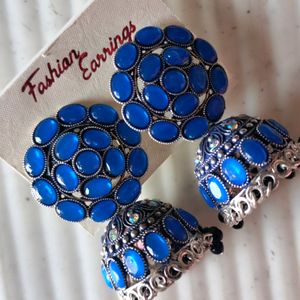 Blue Jhumka