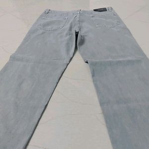 women grey wide leg jeans 34 waist, Length 95cm