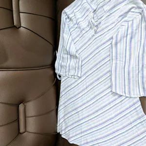 Pastel Striped Short Kurta - Size M