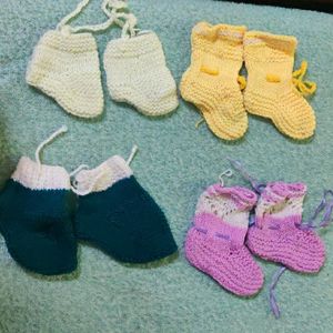 Woollen Socks (Set Of 4), New Born To 15 Months