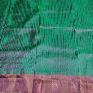 Green And Maroon Silk Saree