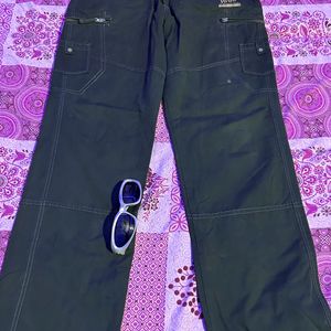 Olive Green Cargo Jeans