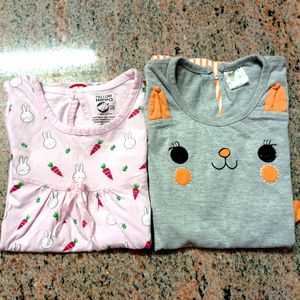 2 Cotton Frock New 1to2 Age