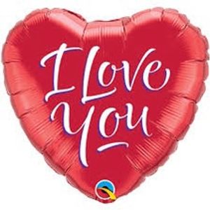 I Love You Heart Foil Balloon 2 Piece