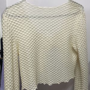 Cream Full Sleeve Top