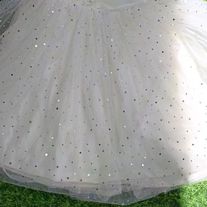 Beautiful Princess Frock White