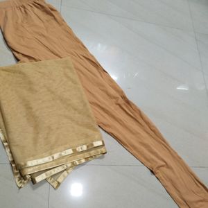 Elegant Purple Kurta Leggings With Dupatta