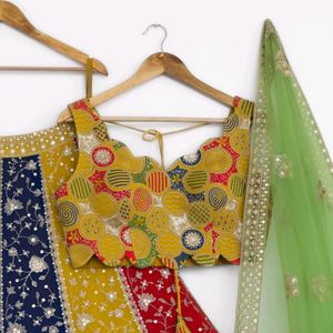 Multi Coloured Lehenga