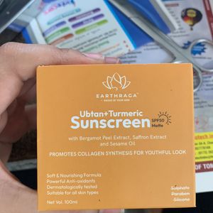 Earthraga Ubtan + Termaric Sunscreen