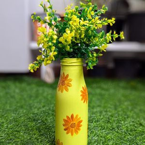 Handpainted Glass Bottle