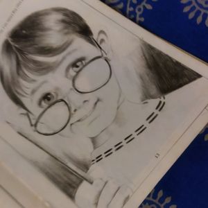 Portrait In Pencil Drawing Book