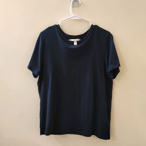 H&M BASIC BLACK PURE COTTON TOP