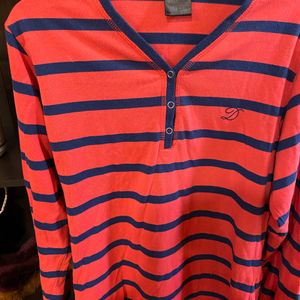 Price Drop *Red And Blue Stripes Full Sleeve Tshir