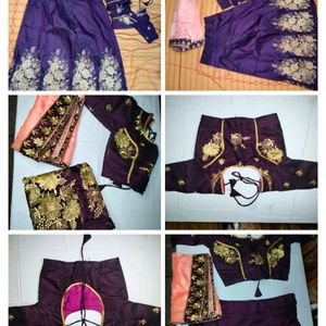 Women Purple Lehenga