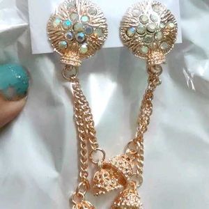 Rose-gold Jhumka