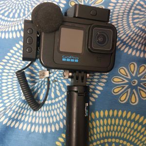 GoPro With Mic , Mod And Memory Card