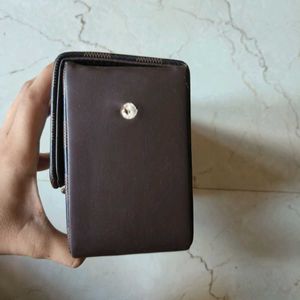 Brown Hand Clutch