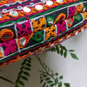 Multi Color Gamthi Work Hand Bag