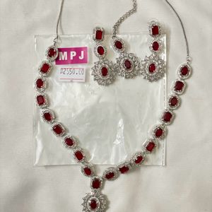 Necklace Set With Mangtika