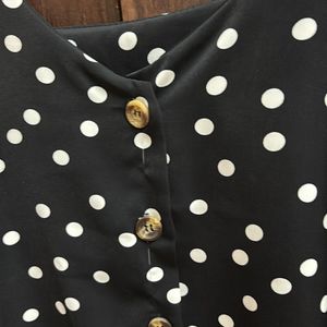 Black Polka Dot Tank Top