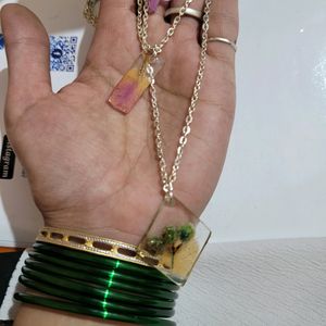 Resin Antitarnish Tripal Layered Necklace [New]