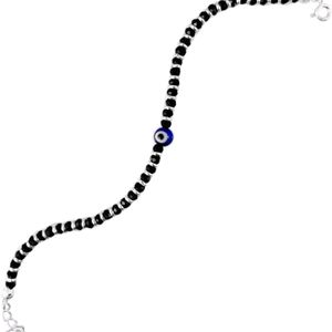 925 Pure Silver Evil Eye Anklet(1 Piece)