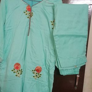 Kurti Pant Cyan