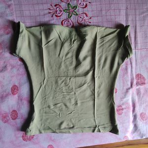 Olive Crop Top