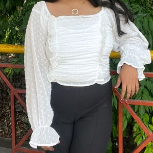 Korean White Top (Xl Size)