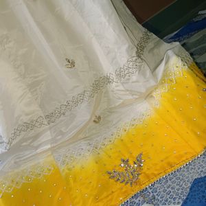 Beautiful Lehenga Choli Dupatta For Haldi Function