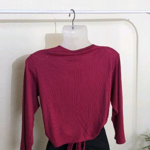 Wrap Marron Top