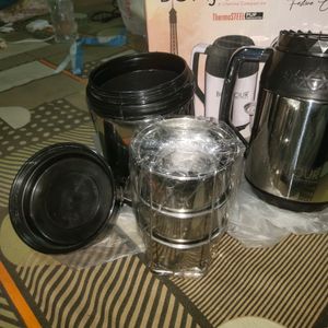 Set Of Tiffin And Kettle Non Electric