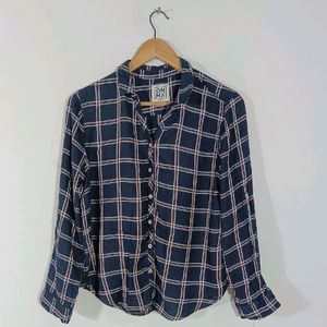 DNMX BLUE CHECKED SHIRT