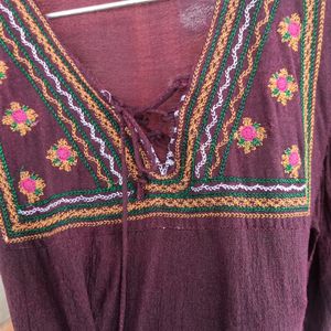 Beautiful Violet Top-M Size