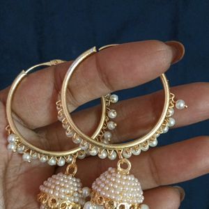 Golden Hoop Jhumka