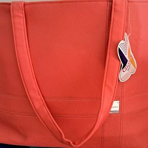 Orange Color Beautiful Handbag For Girls And