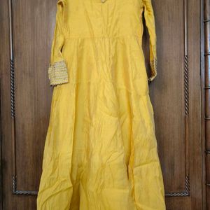 Mustard Anarkali