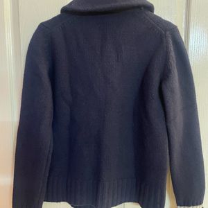 Lacoste, Navy Blue, Shawl Collar Cardigan