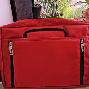 Elegant Red Laptop Bag