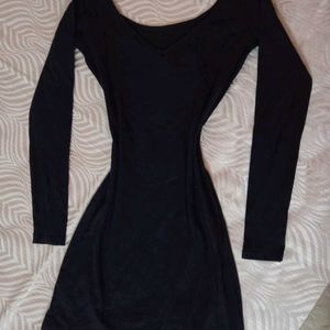 Black mini dress