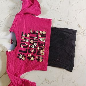 Dark Pink Top For Girls