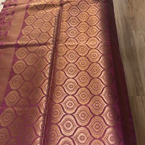 Magenta(Onion Colour) Benarasi Silk