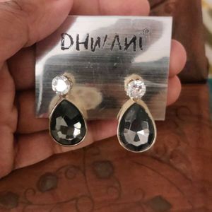 Black Stone Earrings