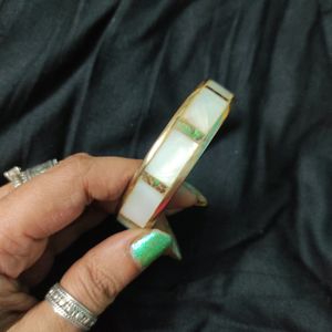 Pure Brass & Original Mother Of Pearl Bangle