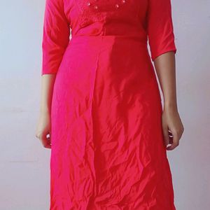 Cotton Kurti, Mirror Work