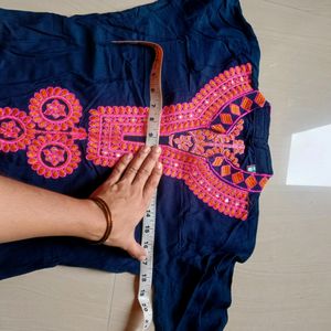 Kurti With Embroidery