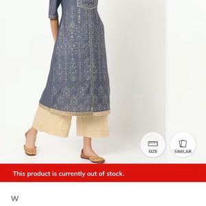 New W A Line Prettiest Metallic Kurti