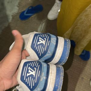 Louis Vuitton Trainer Denim Blue